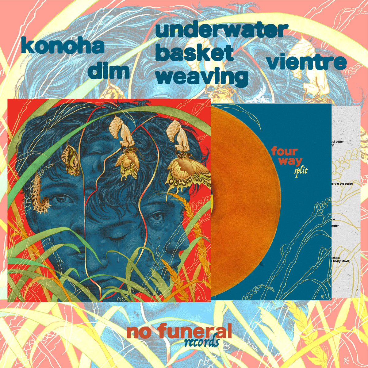 konoha / dim / Underwater Basket Weaving / Vientre  - 4 Way Split - Vinyl
