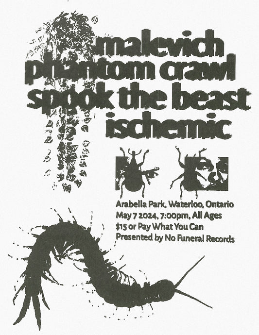Malevich, Phantom Crawl, Spook The Beast, Ischemic  - Live in Kitchener, ON - May 7 2024- Ticket